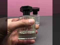 Botol Parfum 30ML tutup bulat heksagonal garis vertikal Botol Parfum Semprot 50ml