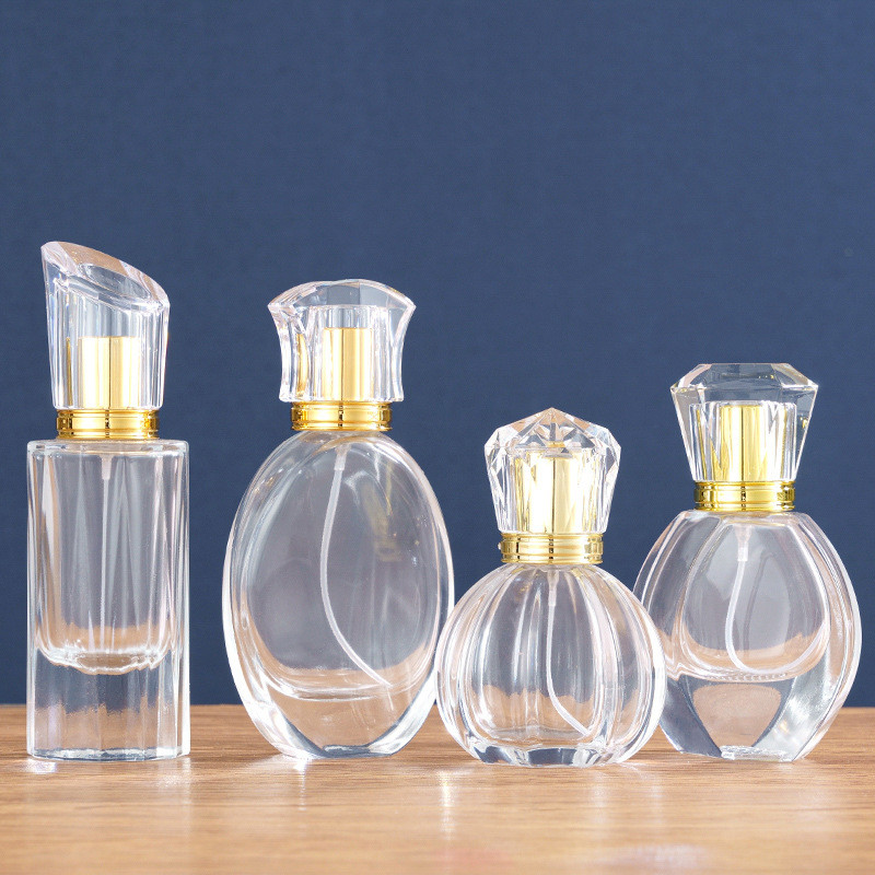 Perfume Spray Bottle Glass perfume bottle transparent 50ml material sub-bottling