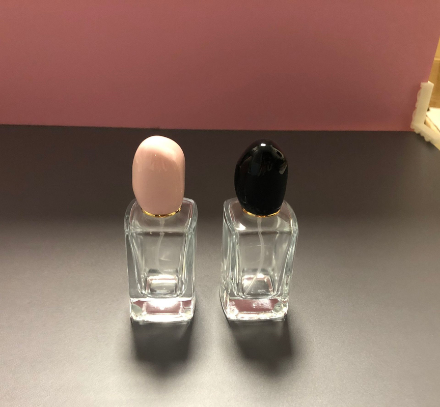 Cosmetic 50ml Perfume Spray Bottle Delicate Crown Cap Recyclable Filling