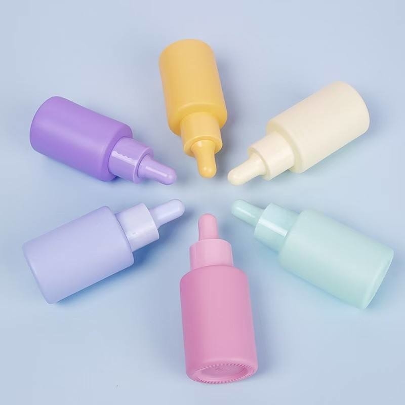 Dropper Glass Essential Oil Bottle 30ml 50ml Frosted Glass Matt Essence Drip