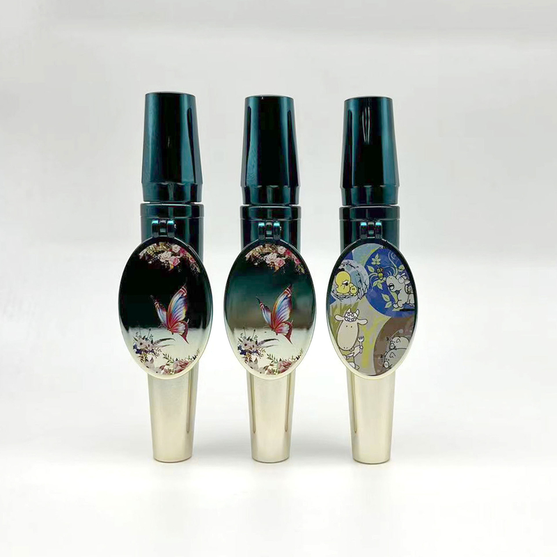8ml ABS Green Mascara Tube Eyelash Tube Bottle With Mirror